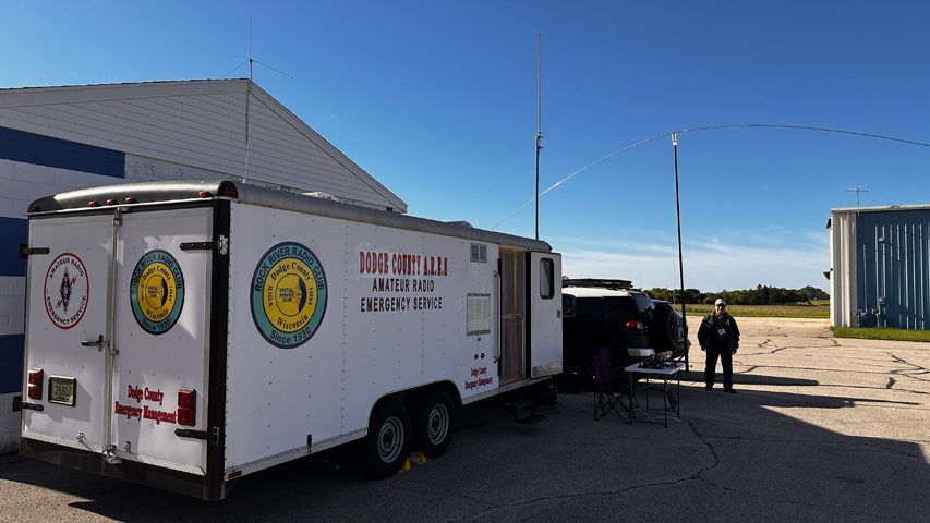 ARES Trailer before a tornado destroyed it